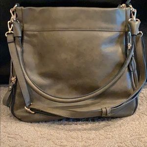 Green tote school or office bag